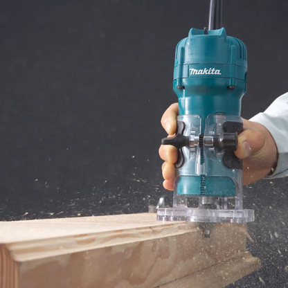 Rebordeadora Makita 3709 - detalle de la base ajustable