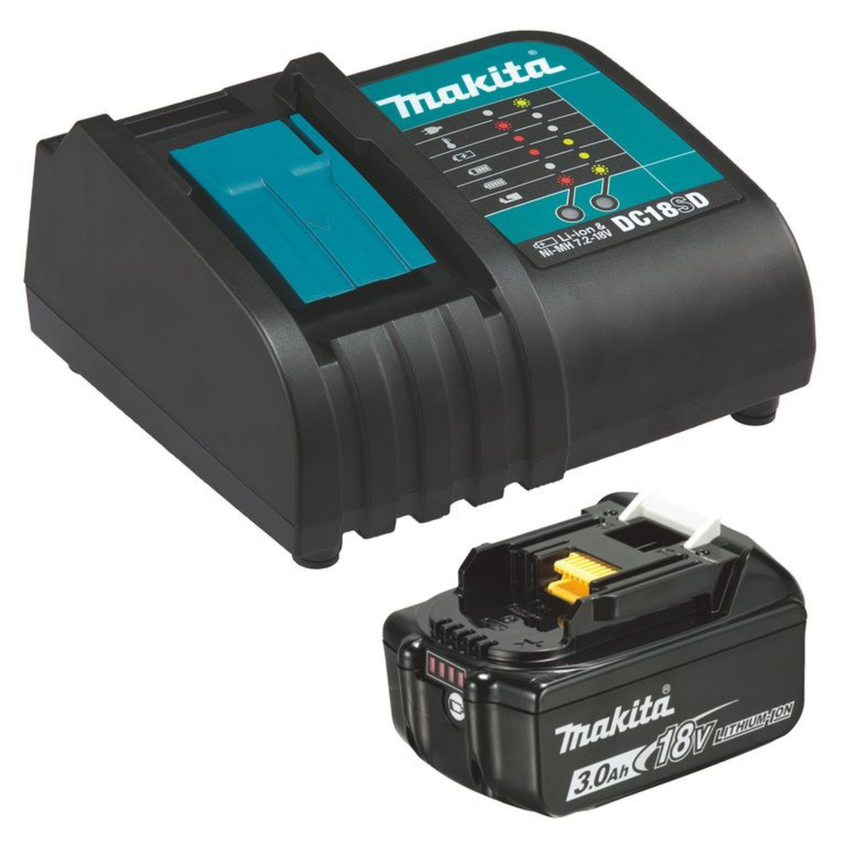 Batería y cargador Makita 18V LXT