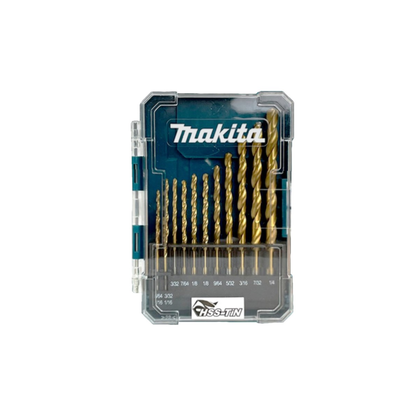 Juego de 13 brocas HSS para metal Makita D-72908 de 1/16 a 1/4 de pulgada