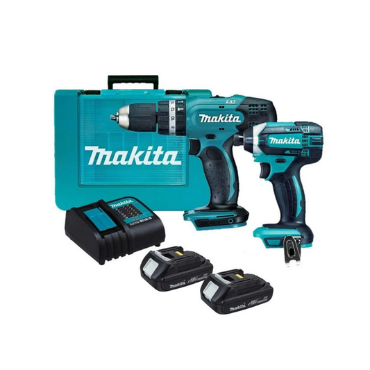 Combo Makita DLX2142SY de 18V con taladro percutor 1/2 y atornillador de impacto
