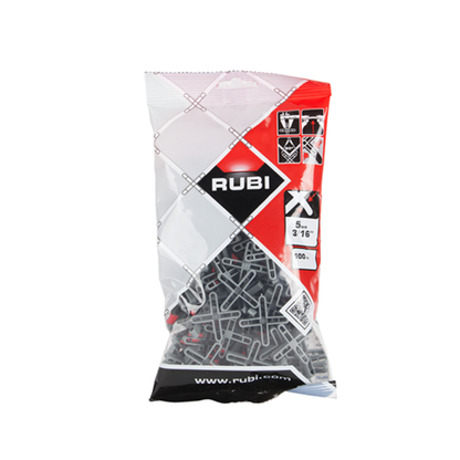 Crucetas niveladoras RUBI 02903 de 5.0 mm para cerámica, 100 piezas