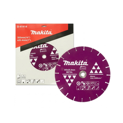 Disco diamantado para metal Makita D-41414 - detalle del segmento