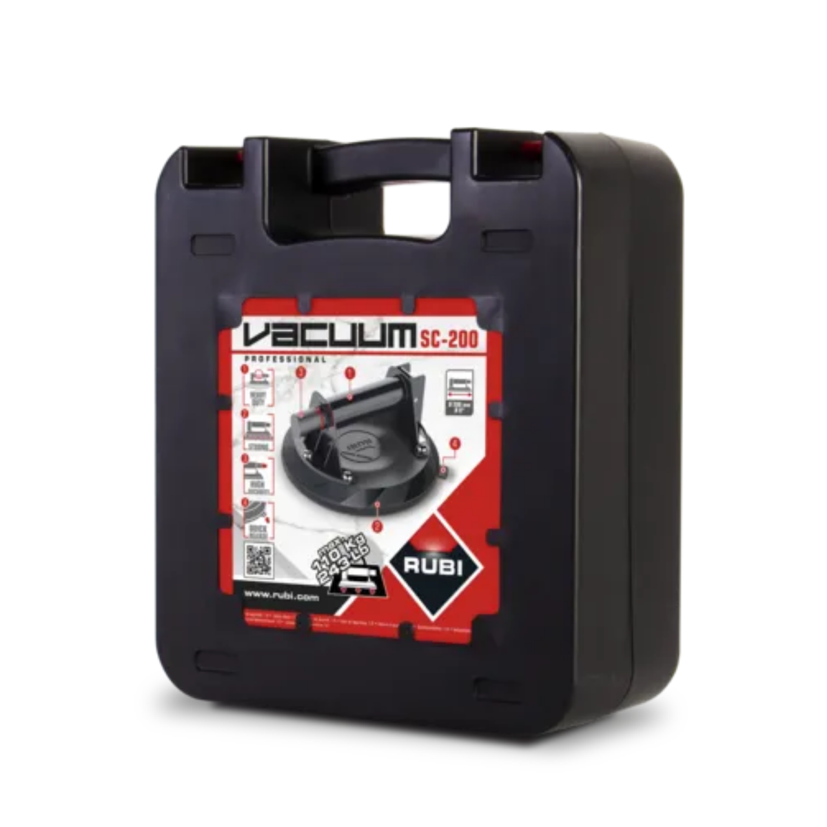 Ventosa de bomba de vacío RUBI SC-200 - levantando porcelanato