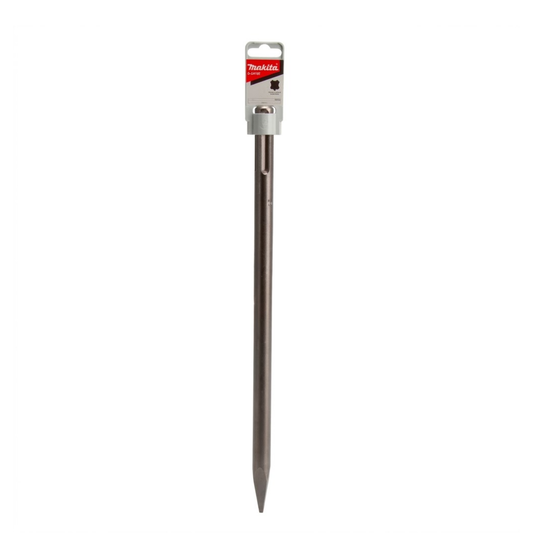 Cincel de punta SDS-MAX Makita D-34182 de 400 mm para demolición en concreto