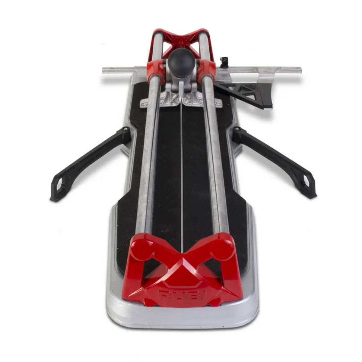 Cortadora RUBI SPEED-92N MAGNET - detalle de las guías cromadas