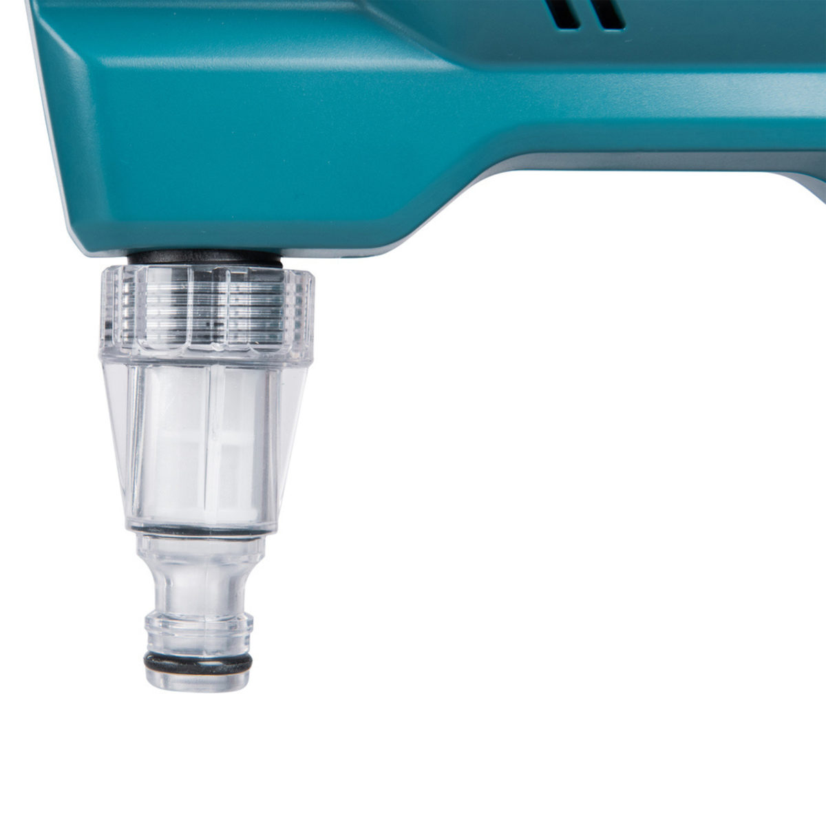 Hidrolavadora inalámbrica Makita DHW180Z - en uso sin cables