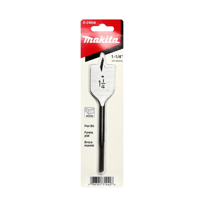 Broca espada para madera Makita D-24658 de 1.1/4 x 6.1/2 pulgadas
