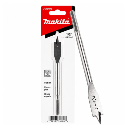 Broca espada para madera Makita D-26490 de 1/2 x 6 pulgadas