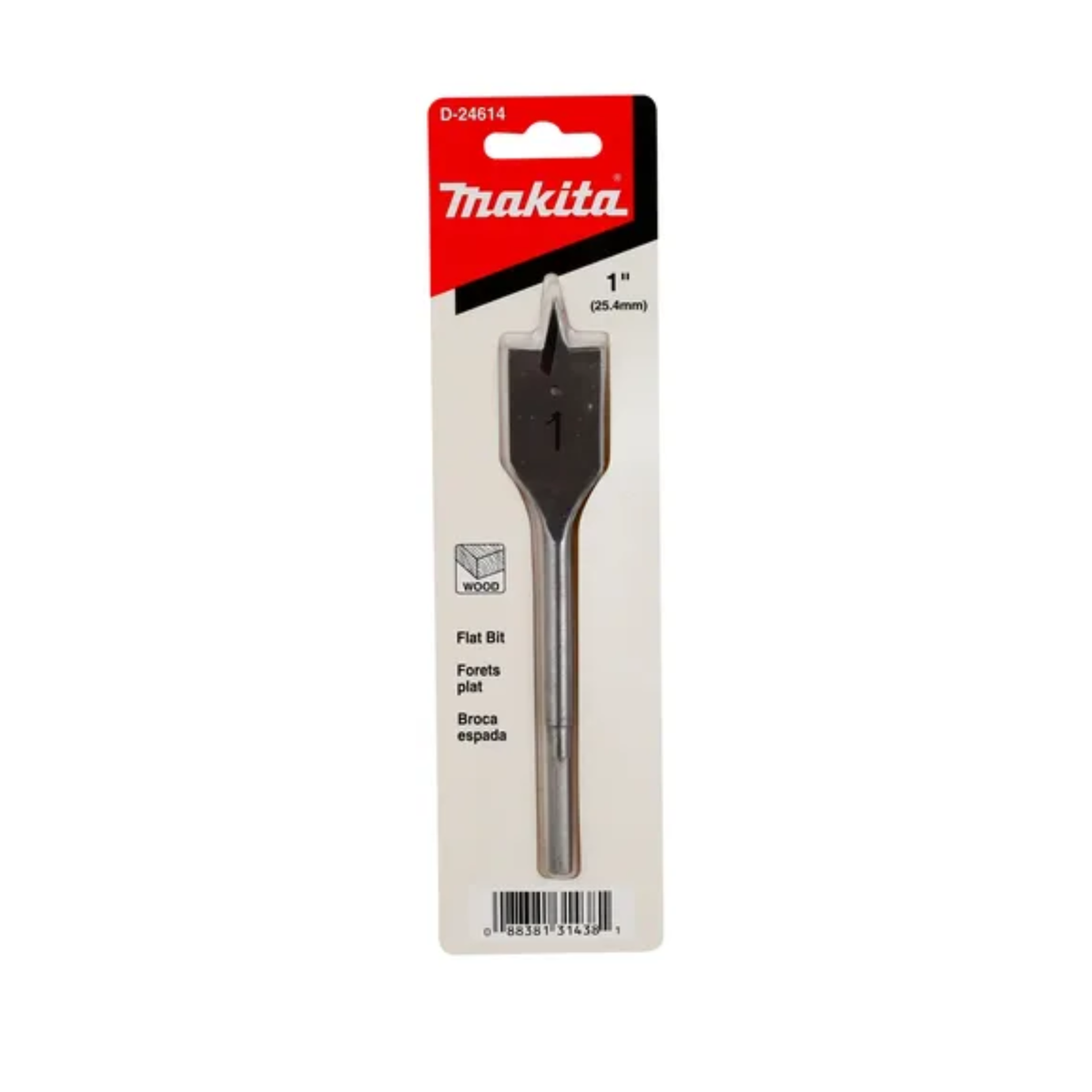 Broca espada para madera Makita D-24614 de 1 x 6 pulgadas