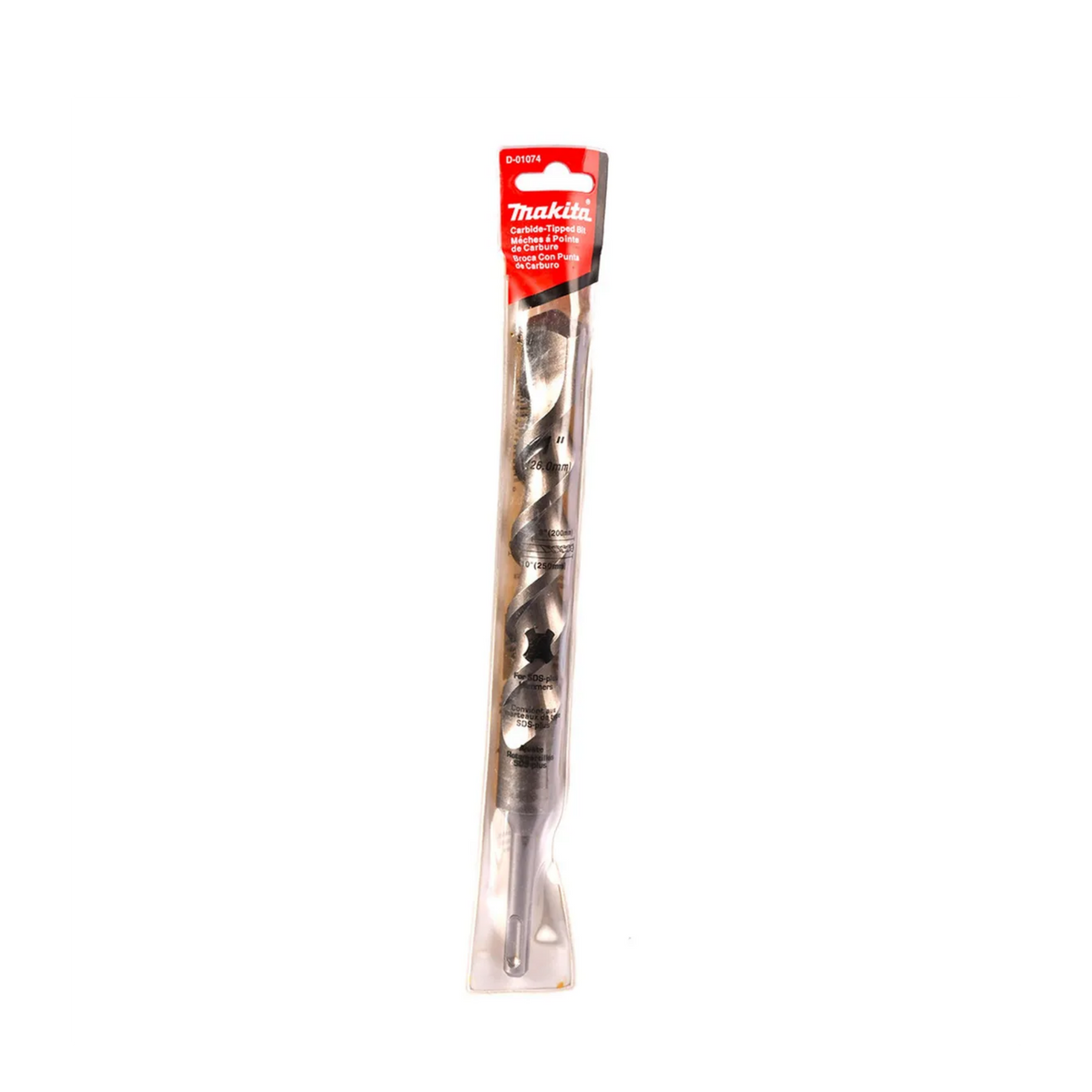 Broca SDS-Plus para concreto Makita D-01074 de 1 x 10 pulgadas