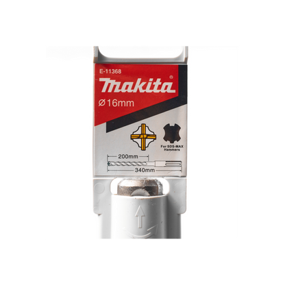 Broca SDS-MAX de 4 puntas Makita E-11368 de 5/8 pulgadas x 13 pulgadas
