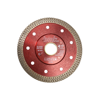 Disco de corte diamantado para porcelanato de 4.1/2 pulgadas BMK