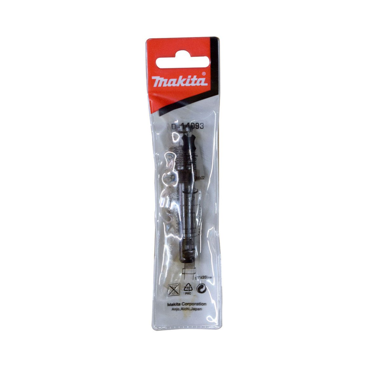 Adaptador SDS-Plus para mandril Makita D-14093 - detalle del zanco