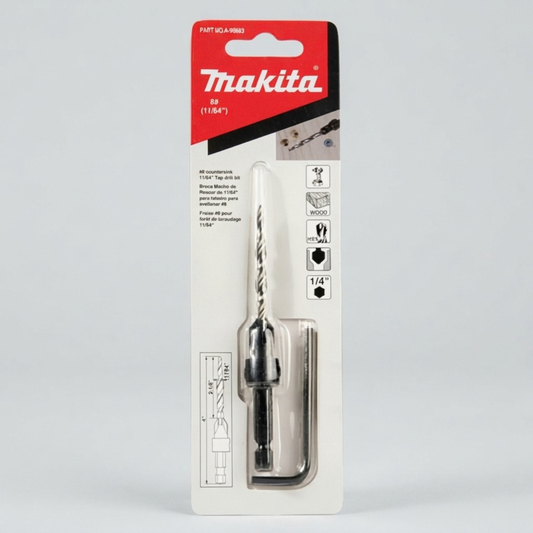 Avellanador para madera Makita A-99683 de 11/64 de pulgada número 8