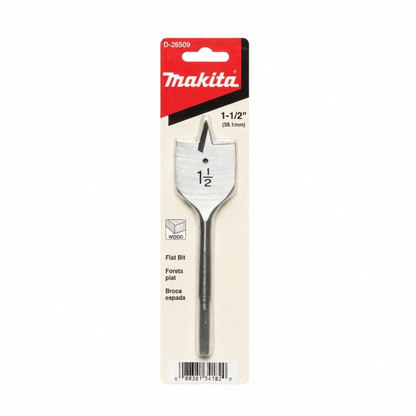 Broca espada para madera Makita D-26509 de 1.1/2 x 6.1/2 pulgadas