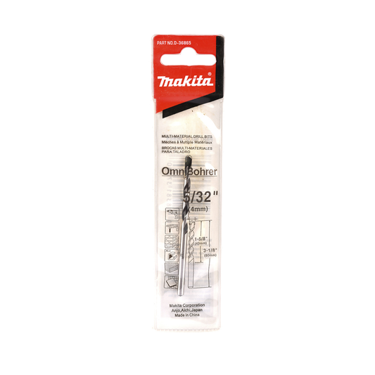 Broca multipropósito de carburo Makita D-36865 de 5/32 x 3.1/8 pulgadas