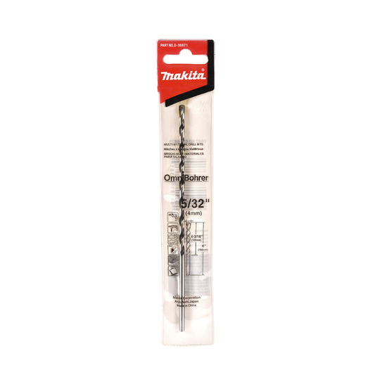 Broca multipropósito de carburo Makita D-36871 de 5/32 x 6 pulgadas