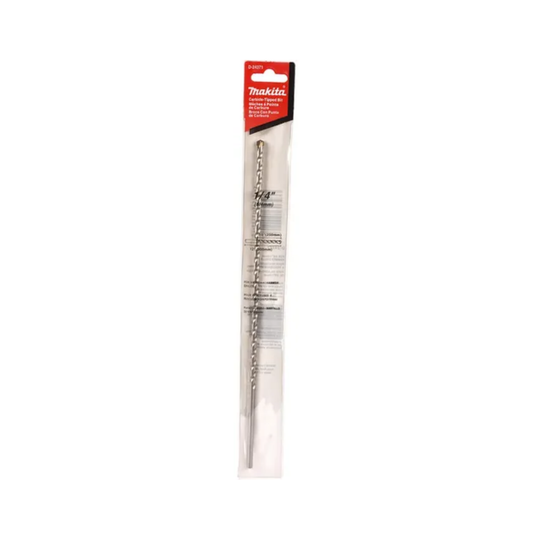 Broca de muro recta Makita D-24371 de 1/4 x 12 pulgadas para concreto