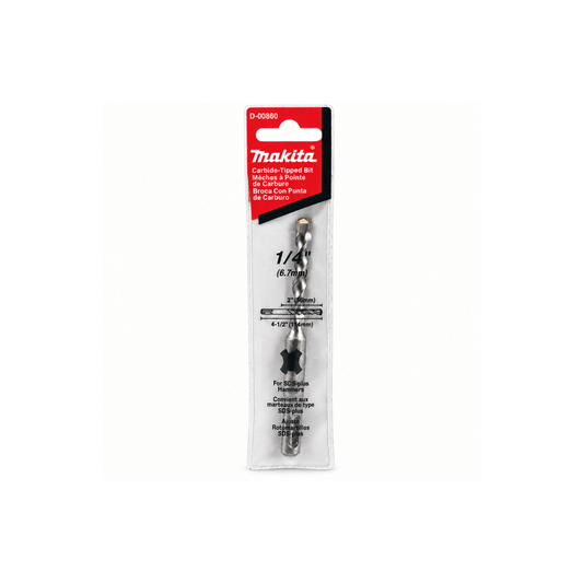 Broca SDS-PLUS para Concreto 1/4 x 4.1/2" Makita D-00860