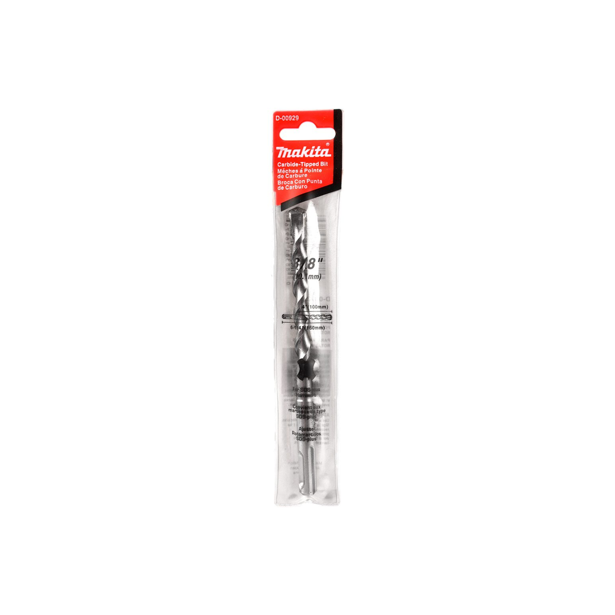 Broca SDS-PLUS para Concreto 3/8 x 6.1/4" Makita D-00929