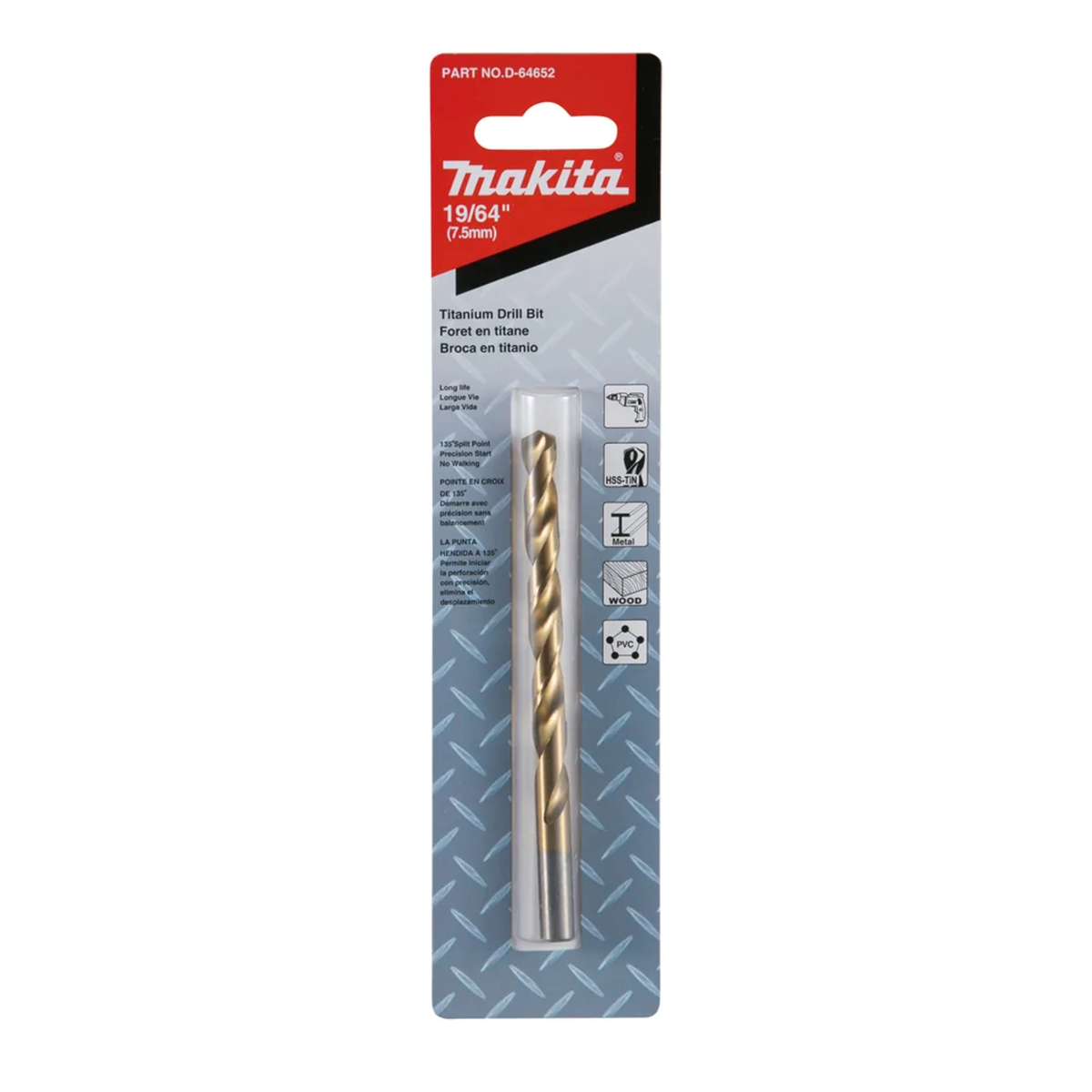 Broca HSS-TIN para metal Makita