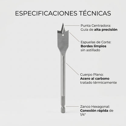 Broca espada para madera Makita - características