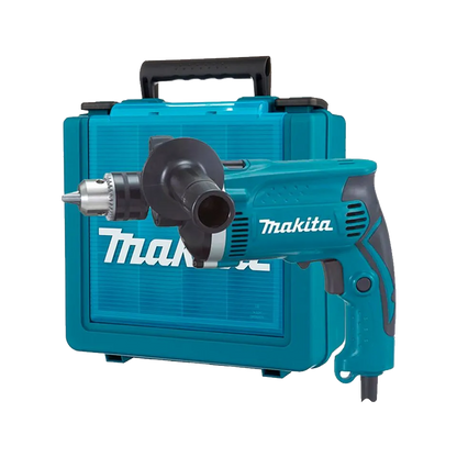 Taladro percutor Makita HP1630K de 1/2 pulgada y 860W con estuche