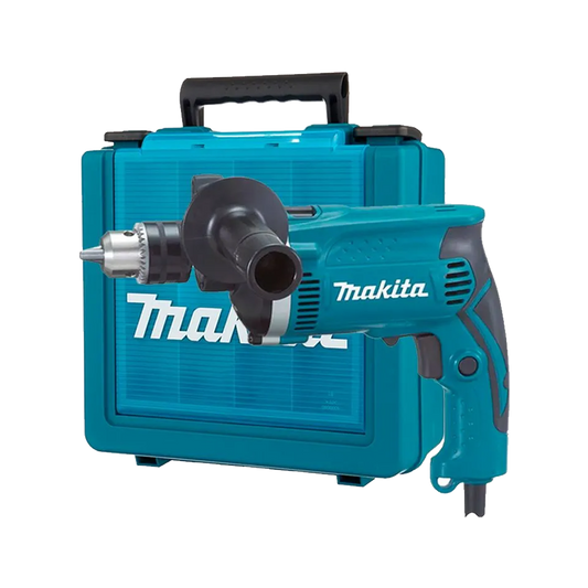 Taladro percutor Makita HP1630K de 1/2 pulgada y 860W con estuche